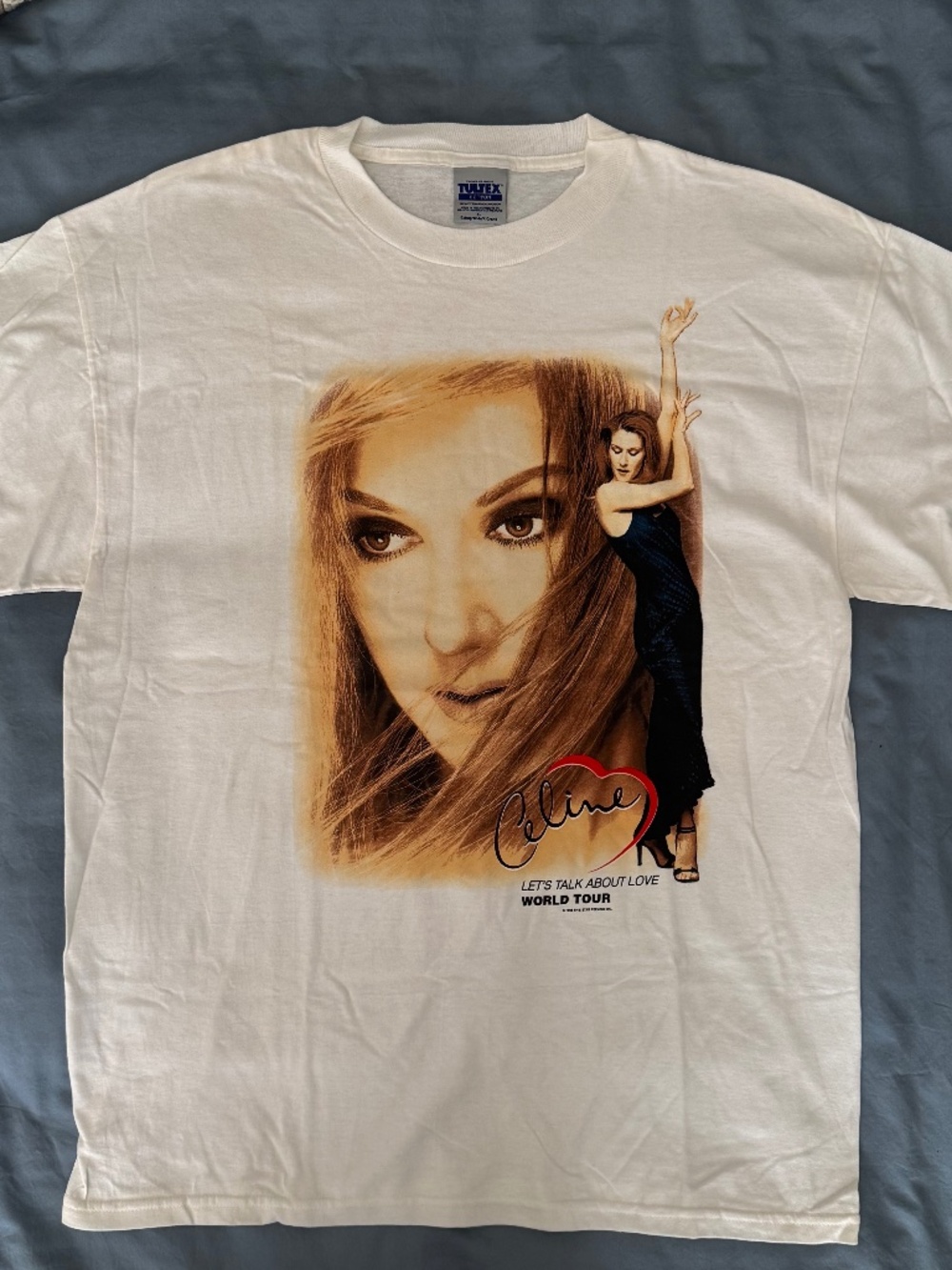 Vtg 1999 Celine Dion Let’s Talk About Love World Tour T-Shirt - XL